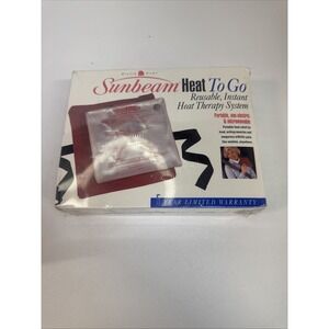 Sunbeam Heat To Go Portable Heat Therapy System Model #1762